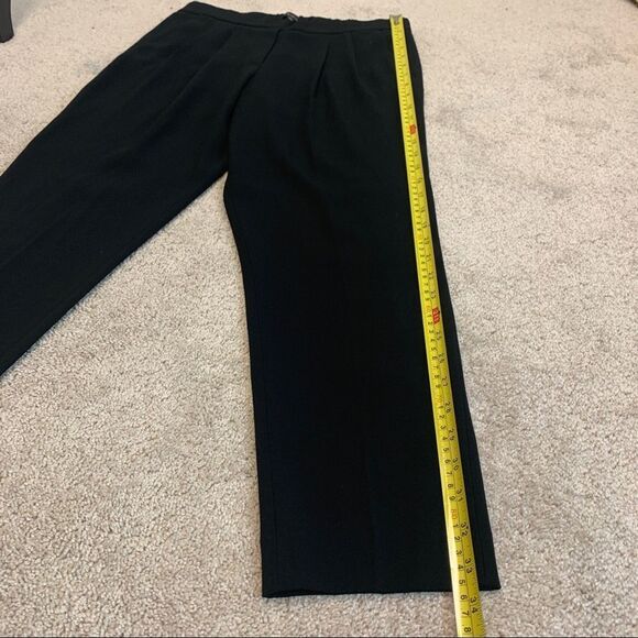 ARITZIA T. Babaton Cohen black pants pleated pull-on pockets work career Sz 4 - Picture 14 of 15